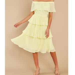 Red Dress Boutique Yellow MIDI Dress